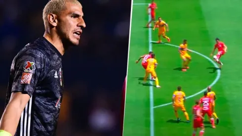 La reacción de Guzmán al polémico gol de Triverio