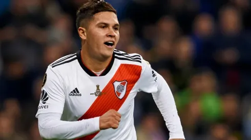 Juan Fernando Quintero durante el partido en Madrid.