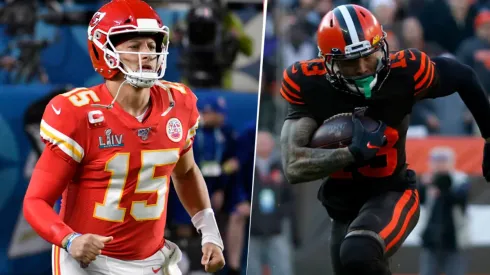 Patrick Mahomes y Odell Beckham Jr.(Getty Images)