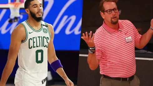 Jayson Tatum y Nick Nurse (Getty)