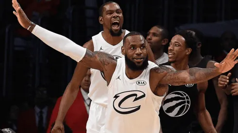 Kevin Durant y LeBron James (Getty Images)