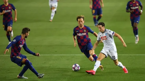 Foto de Ivan Rakitic ante Bayern Munich.