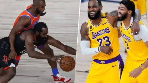 Chris Paul, James Harden, LeBron James y Anthony Davis (Getty Images)