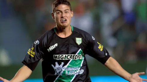 James Rodríguez en Banfield, hace una década.