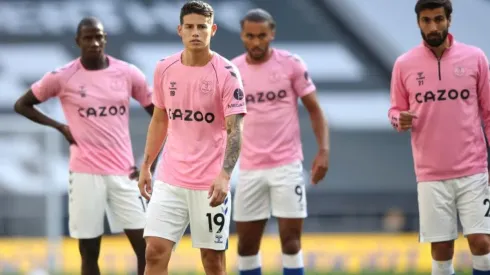 James Rodríguez y su primera aparición con el Everton en la Premier League.