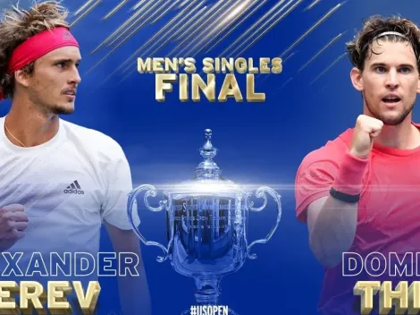 Qué canal transmite Zverev vs. Thiem por la final del US Open 2020