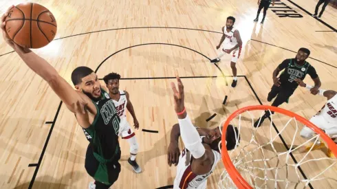 Jayson Tatum y Bam Adebayo (Getty)