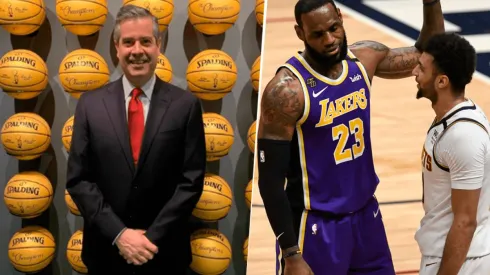 Álvaro Martín, LeBron James y Jamal Murray (@alvaromartinoficial y Getty Images)