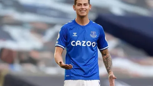 James Rodríguez, titular del Everton para el juego contra el West Bromwich
