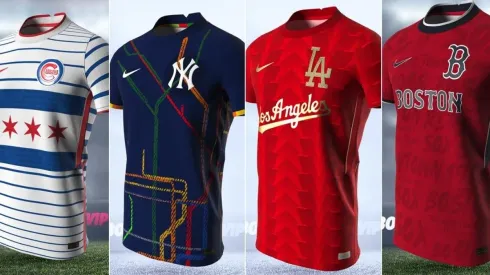 La serie de jerseys de MLB edición fútbol