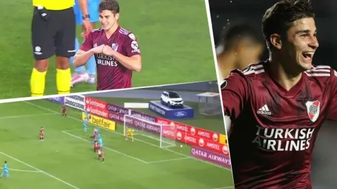 Foto del gol de Julián Álvarez ante Binacional.