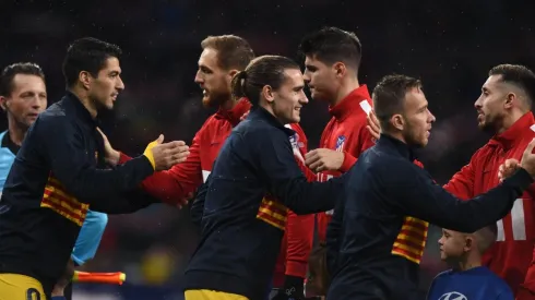 Foto de Luis Suárez un día cuando enfrentó a Atlético Madrid.