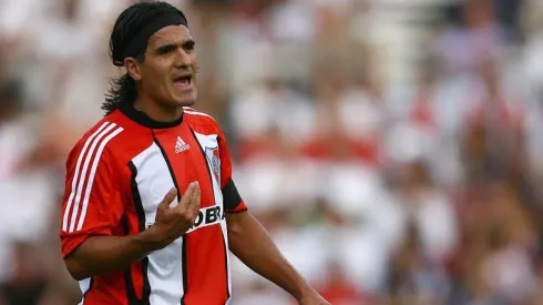 Ariel Ortega durante uno de sus pasos por River.