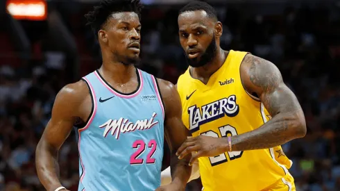 Jimmy Butler y LeBron James