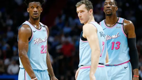 Jimmy Butler, Goran Dragic y Bam Adebayo