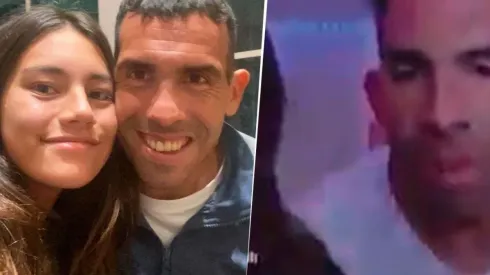 A Tevez le dijeron "suegro" e hizo tentar a su hija en un vivo