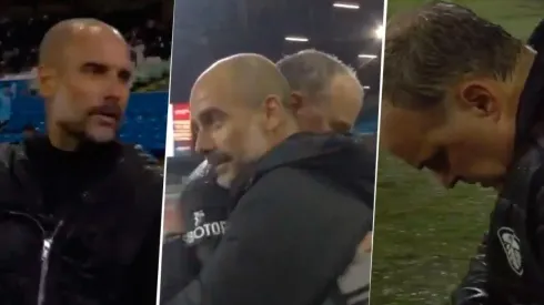Respect: el saludo entre Bielsa y Guardiola cuando terminó el partido