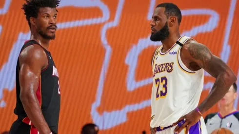 Jimmy Butler y LeBron James se dijeron de todo en las finales de NBA
