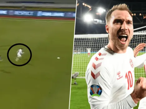Video: Eriksen corrió 60 metros y metió un golazo para Dinamarca
