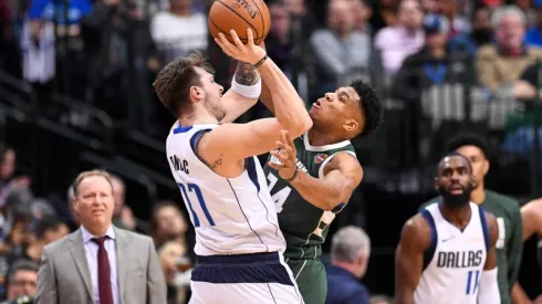 Luka Doncic y Giannis Antetokounmpo