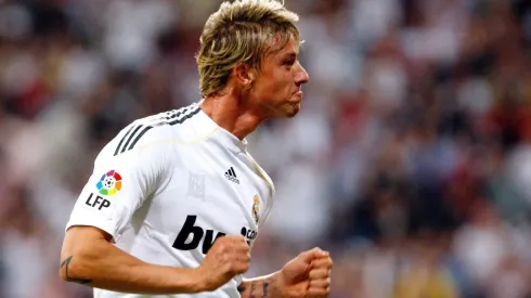 Guti durante su estadía en Real Madrid.
