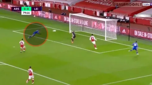 Vardy apareció volando y puso el 1 a 0 del Leicester ante Arsenal