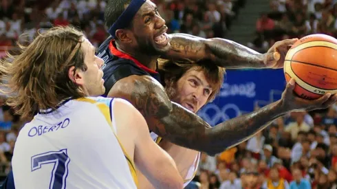 Fabricio Oberto y LeBron James
