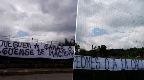 Con pintadas, hinchas de Nacional exigen ganarle el clásico a Millonarios