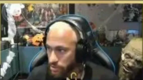 Neymar en medio de su streaming.
