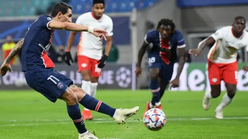 A Di María le atajaron un penal en RB Leizpig-Paris Saint-Germain