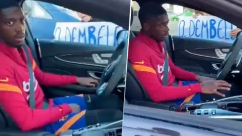 Video: hinchas del Barcelona pararon a Dembelé en la calle y su cara lo dice todo