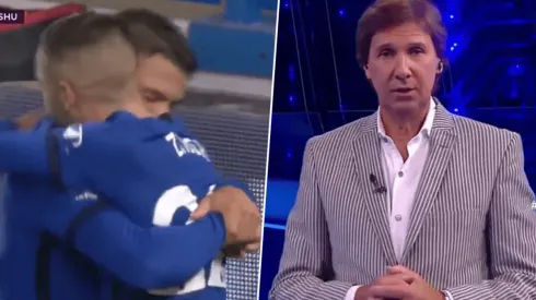 El festejo de Thiago Silva tras su gol.