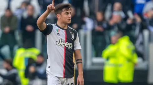 Paulo Dybala durante un partido de Juventus.