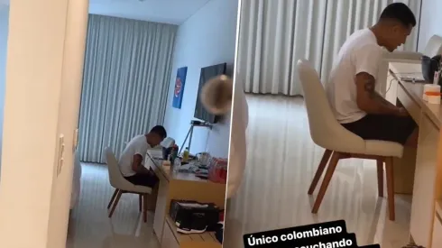 Cuadrado le pegó una 'boleteada' monumental a Jeison Murillo mientras cantaba