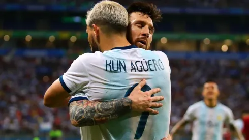 Sergio Agüero y Lionel Messi, compañeros y amigos.