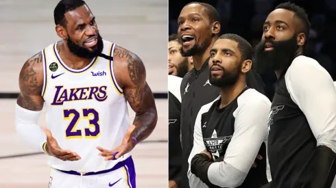 LeBron James, Kevin Durant, Kyrie Irving y James Harden