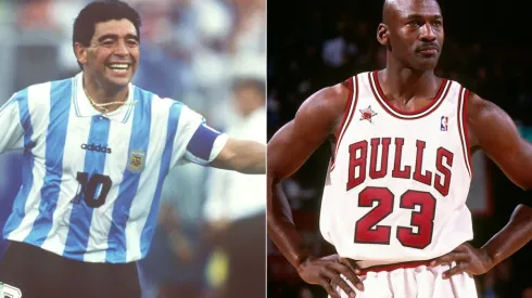 Diego Maradona y Michael Jordan