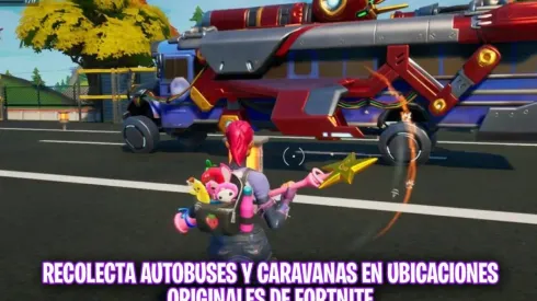 Recolecta autobuses y caravanas en ubicaciones originales de Fortnite