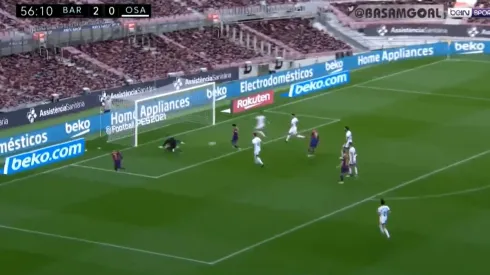 Griezmann lo dejó de cara al arco y Coutinho no falló