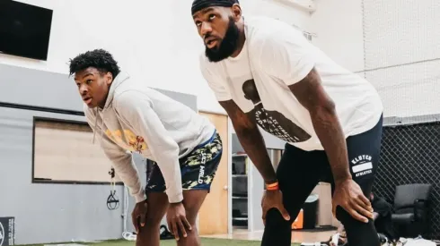 LeBron James y Bronny James