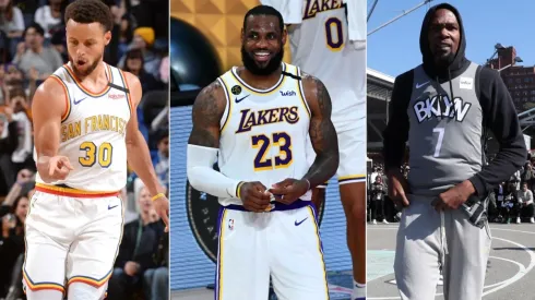 Stephen Curry, LeBron James y Kevin Durant