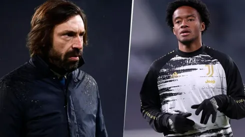 Andrea Pirlo, muy contento con el nivel de Juan Guillermo Cuadrado.