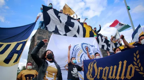 La porra de Pumas alentó de cerca a su equipo. Fuente: Jam Media