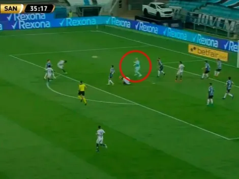 Vanderlei salió a cualquier lado y Santos aprovechó para meter el 1 a 0