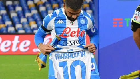 Insigne sufrió mucho por la muerte de Maradona.