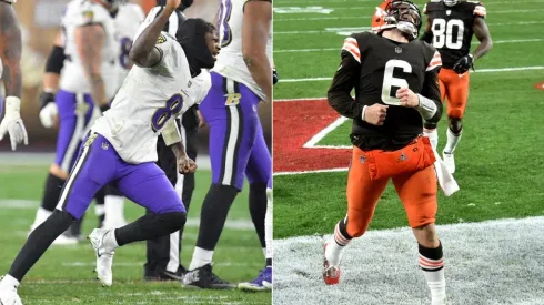 Lamar Jackson y Baker Mayfield