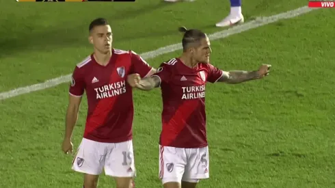 Zuculini apareció en el área, como siempre, y le dio el tercer gol a River