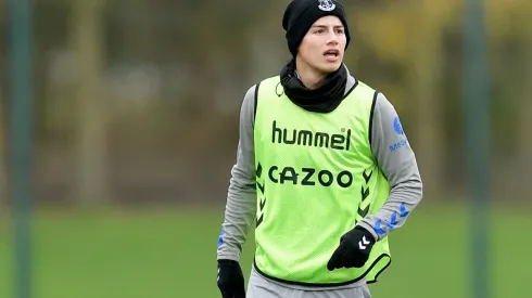 James Rodríguez se pierde otro partido más con Everton por lesión.