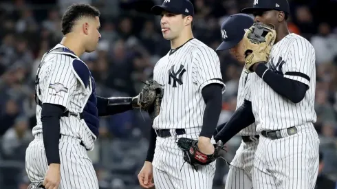 Tommy Kahnle, Gary Sánchez y Didi Gregorius