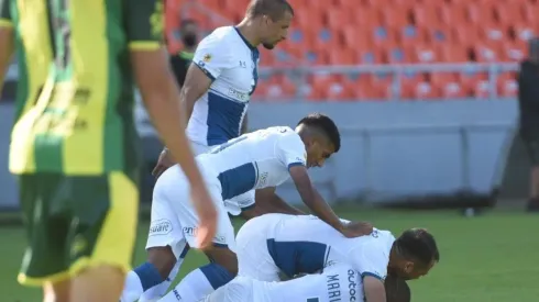 El festejo de los jugadores de Rosario Central